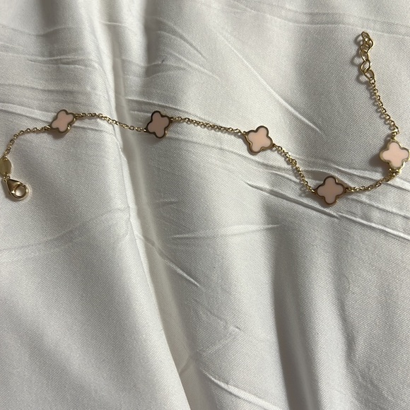Clover Pink Bracelet 14K Gold